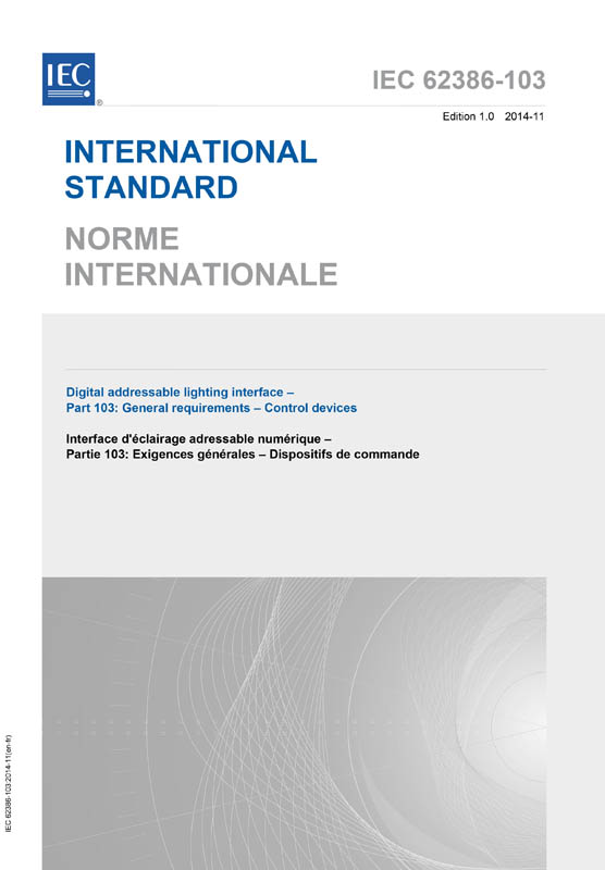 Cover IEC 62386-103:2014